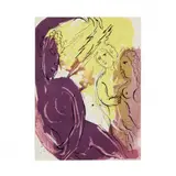 Angel of Paradise by Marc Chagall, Lithograph in colors, sold May 2020
