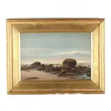 Low Tide by Joseph Knight, Gouache and watercolor on paper, sold May 2020