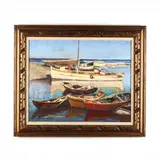 Quiet Afternoon by Emil Lindenfeld, Oil on canvas, sold May 2020