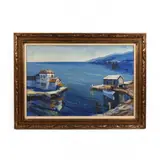 The Bay by Emil Lindenfeld, Oil on canvas, sold May 2020