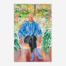 Aladar #3 by Elaine de Kooning, 1986, oil on canvas, sold Mar 2024