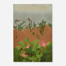 Wild Roses by Fairfield Porter, 1964, oil on board, sold Mar 2024