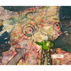 Untitled by Dean Richardson, mixed media, sold Jul 2026