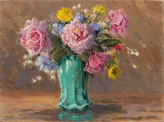 Untitled by Carl Sammons, oil on canvas board, sold Aug 2026