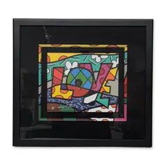 Untitled by Romero Britto, screenprint on paper titled Love in the artist's signature Neo-Pop style, sold Sep 2026
