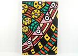 Untitled by Roland Roberge, Abstract inkjet print on canvas, overpainted with acrylic paints, sold Mar 2022