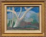 Untitled by Don Burgess, oil on board, sold Aug 2026