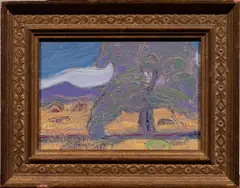 Untitled by Don Burgess, oil on board, sold Aug 2026