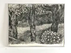 Trees and a stream by Renato Guttuso, Etching, sold May 2022