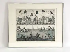 Untitled by Aida Whedon, Color etching, offered May 2022