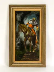 Untitled by Charles Bragg, Oil on canvas board, sold May 2022