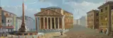 Piazza della Rotonda by Michele Marini, Huile sur panneau, sold Apr 2023