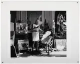 Pablo Picasso - Cannes, 1956 by André Villers, Épreuve argentique (c. 2000), sold Nov 2023