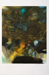 Au commencement by Chu Teh-chun, 2006, Lithographie en couleurs, sold Nov 2023