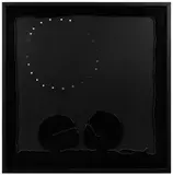 Concetto Spaziale - Teatrino (nero) by Lucio Fontana, 1968, Sérigraphie sur relief de 4 cartons perforés, sold Nov 2023