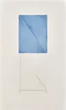 Diagonale lumière by Geneviève Asse, 1999, Pointe-sèche et aquatinte en couleurs, sold Nov 2023