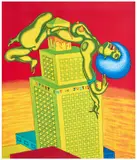 Angelas Davis by Peter Saul, 1972, Lithographie en couleurs, sold Nov 2023