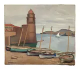 Le phare de Collioure by Albert Marquet, 1912, Huile sur toile, sold Dec 2023