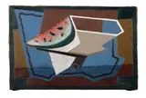La tranche de pastèque by Juan Gris, 1926, Huile sur toile, sold Dec 2023