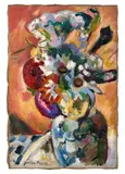 Bouquet de fleurs by Othon Friesz, circa 1906, Huile sur toile, sold Dec 2023