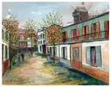Montmartre by Maurice Utrillo, circa 1940-1942, Gouache sur papier, sold Dec 2023