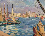 Les Sables d’Olonne by Louis Valtat, 1925, Huile sur toile, sold Dec 2023