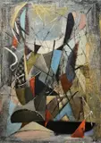 Composition by Nicolas de Staël, 1943-44, Huile sur toile, sold Dec 2023