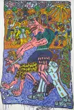 Potage cube et casquette Buitoni by Robert Combas, 1985, Acrylique sur toile, sold Dec 2023