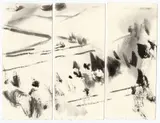 Sans titre by T'ang Haywen, circa 1983, Encre sur papier (triptyque), sold Dec 2023