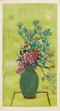 Sans titre by T'ang Haywen, 1955-60, Aquarelle sur papier Japon marouflé sur carte, sold Dec 2023