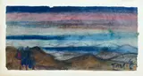 Sans titre by T'ang Haywen, 1955-60, Aquarelle sur papier Japon marouflé sur carte, sold Dec 2023