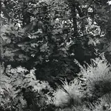 La fuite du côté de Barbizon, Vous le trouverez à cet endroit, au bout du pré, le long des arbres, de l'autre côté des fougères. On ne peut pas se tro by Gérard Gasiorowski, Acrylique sur toile, sold Dec 2023