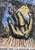 Entré par la fenêtre by Jean-Charles Blais, 1983, Pastel gras sur papier, sold Dec 2023