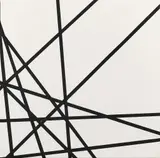 10 lignes au hasard by François Morellet, 1975, Acrylique sur toile, sold Dec 2023