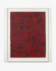 Irregular grid by Sol LeWitt, 2001, Gouache sur papier, sold Dec 2023
