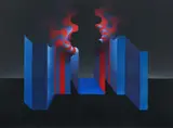 Modulation 1048 by Julio Le Parc, 1987, Acrylique sur toile, sold Dec 2023