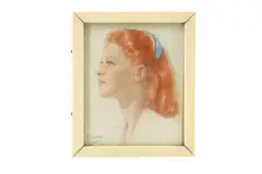 Untitled by D Warne, Watercolour on ivorine, offered Apr 2019
