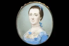 Untitled by Gervase Spencer, Watercolour on ivory Gilt-metal mount with gold bracelet clasp Oval, offered Mar 2019