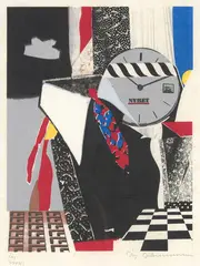 Klokkekrage by Jens Johannessen, 1988, Serigrafi på japanpapir, XXI/XXVIII, sold Oct 2026