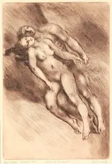 Paolo og Francesca by Per Ung, print (other), sold Oct 2026