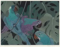 Jungelnatt 2 by Ferdinand Finne, 1993, Akvatint, sold Oct 2026
