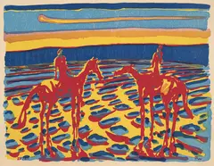 Ryttere by Frans Widerberg, 1979, Tretrykk/etsning, sold Oct 2026