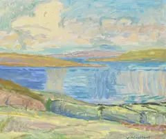 Uten tittel by Willi Midelfart, Olje på plate, sold Oct 2026