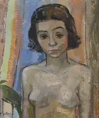 Halvakt by Xan Krohn, Olje på lerret, sold Oct 2026