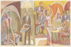 Salomes dans by Aage Storstein, 1969, Litografi, sold Oct 2026