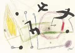 Uten tittel by Joan Miró, Litografi, sold Oct 2026
