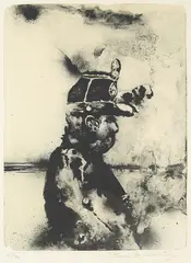Uten tittel by Håkon Gullvåg, Litografi, sold Oct 2026