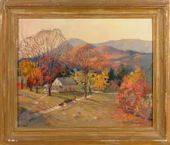 Untitled by James King Bonnar, oil on board, sold Dec 2012