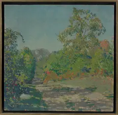 landscape by Carl Lawless, oil on canvas, sold Oct 2012