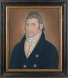 portrait of a gentleman by Micah Williams, pastel, sold Oct 2012
